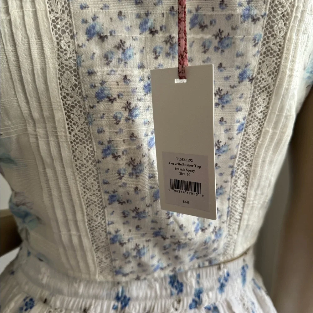 LoveShackFancy Corvelle Bustier Top And Matching Skirt